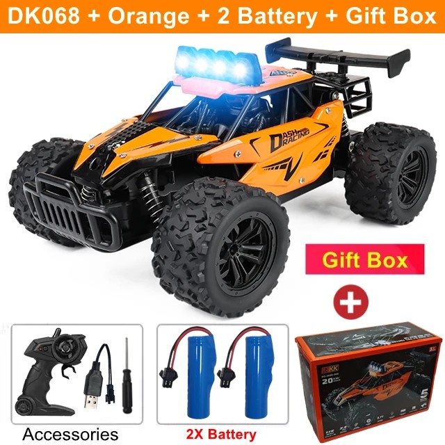 Remote Control Drift Racing Car 1:16 Vehicle Off Road Alloy 2.4G Radio High-Speed Trucks With LED Light
