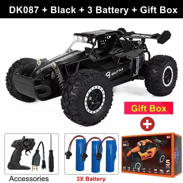 Remote Control Drift Racing Car 1:16 Vehicle Off Road Alloy 2.4G Radio High-Speed Trucks With LED Light
