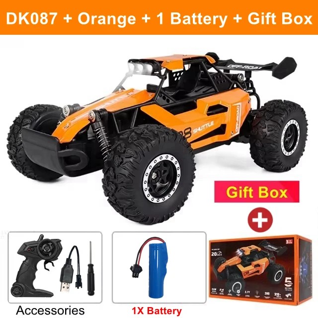 Remote Control Drift Racing Car 1:16 Vehicle Off Road Alloy 2.4G Radio High-Speed Trucks With LED Light