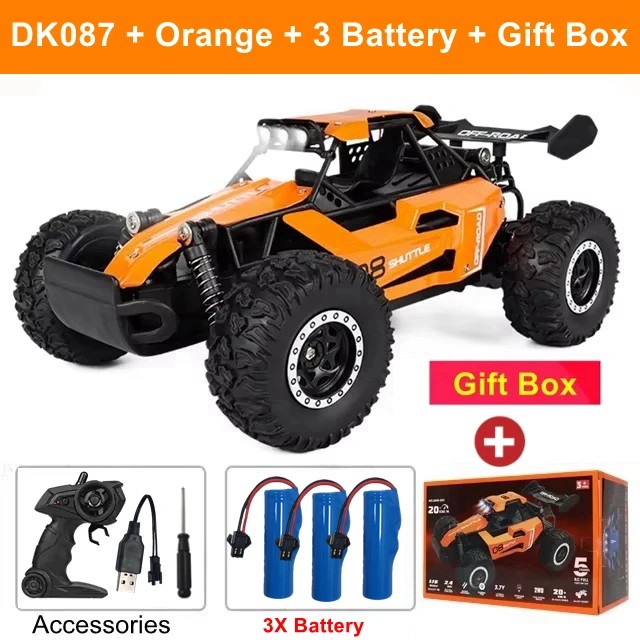 Remote Control Drift Racing Car 1:16 Vehicle Off Road Alloy 2.4G Radio High-Speed Trucks With LED Light