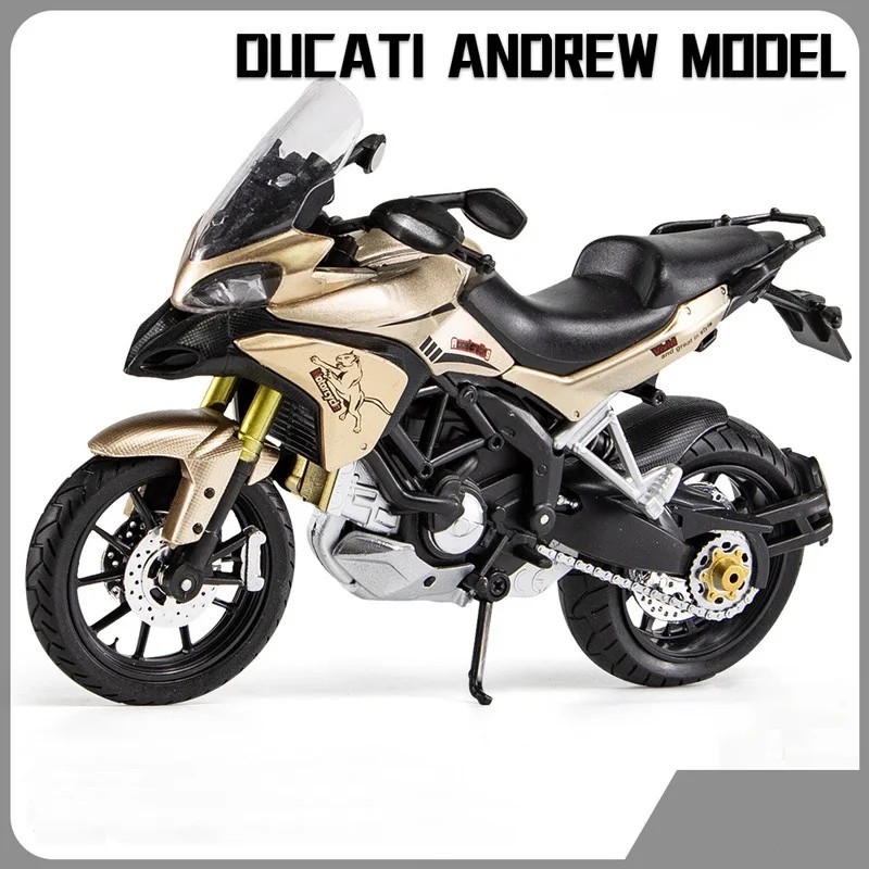 Tankcanvas 1:12 For Ducati MTS Enduro Die Cast Motorcycle Model Toy Vehicle Collection Autobike Shork-Absorber Off Road Autocycle Toys Car-Tankcanvas