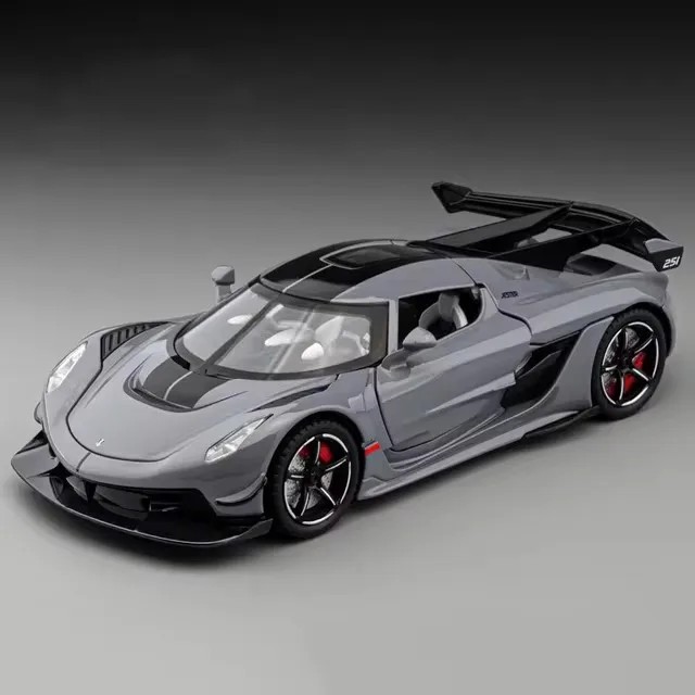 TANKCANVAS-Diecast Model Car 1:24 For Jesko Supercar Simulation Alloy Static Model