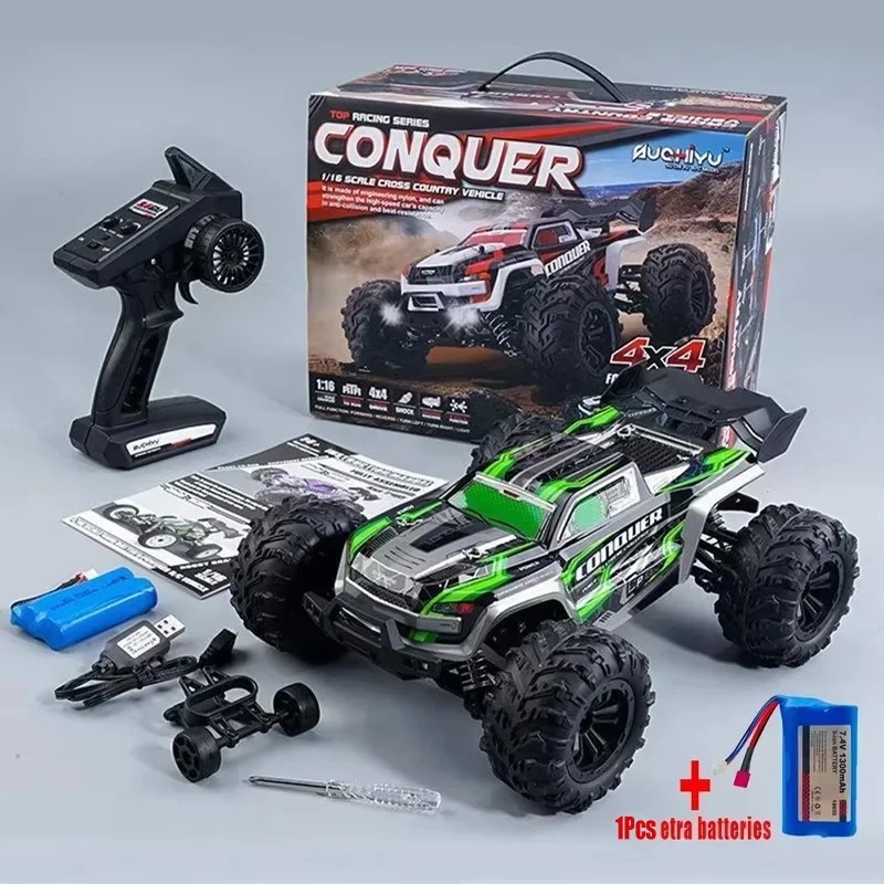 1:16 Scale Large RC Car 50km/h High Speed 4WD Remote Control Car 2.4G Off Road Monster Truck RC Toy
