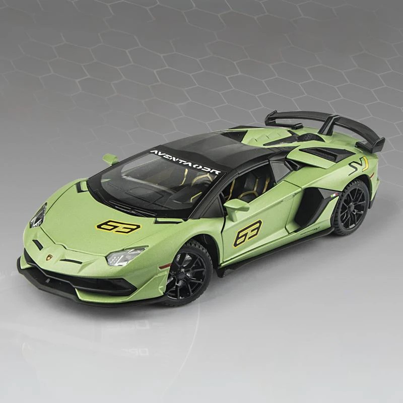 TANKCANVAS-Diecast Model Car For 1:24 Lamborghini Aventador SVJ63 Supercar Simulation Alloy Static Model-Tankcanvas