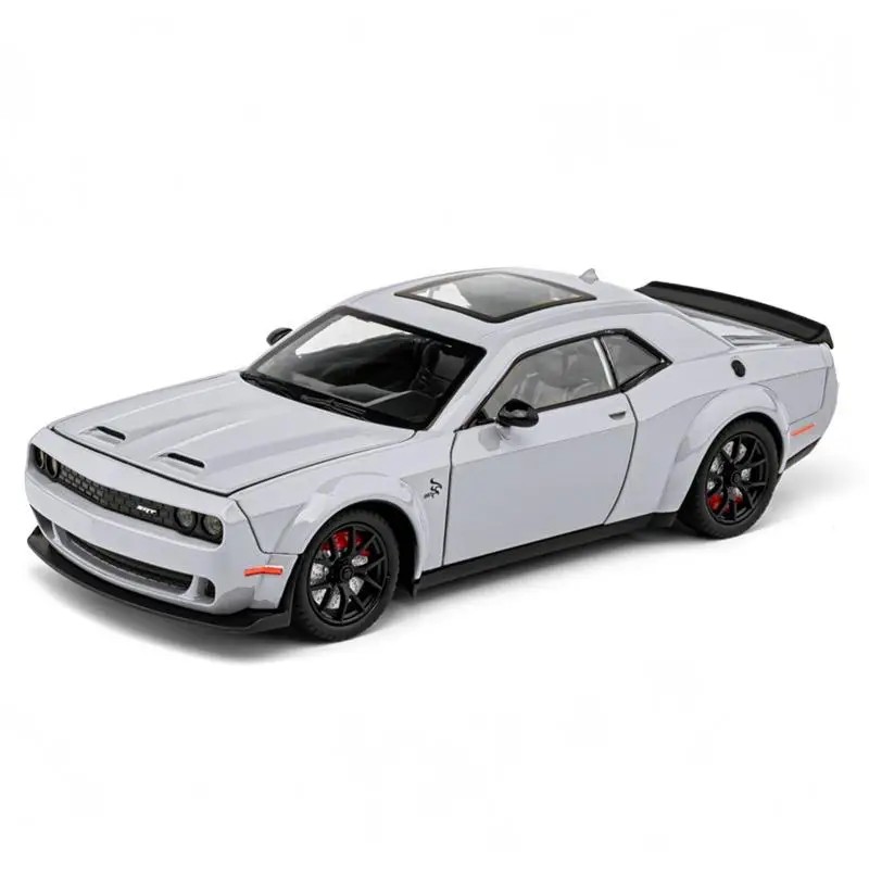 TANKCANVAS-Diecast Model Car For 1:24 Dodge Challenger Hellcat SRT Simulation Alloy Static Model
