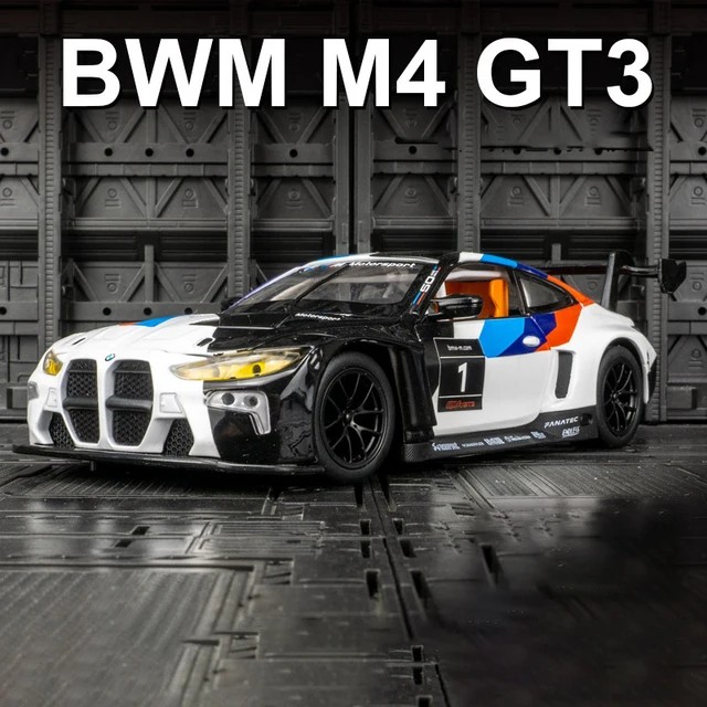 TANKCANVAS-Diecast Model Car 1:24 For BMW M4 GT3 Simulation Alloy Static Model