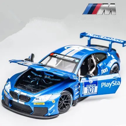 TANKCANVAS-Diecast Model Car 1:24 For BMW M4 GT3 Simulation Alloy Static Model