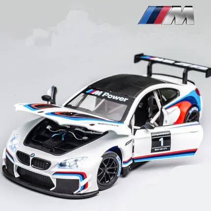TANKCANVAS-Diecast Model Car 1:24 For BMW M Power Simulation Alloy Static Model