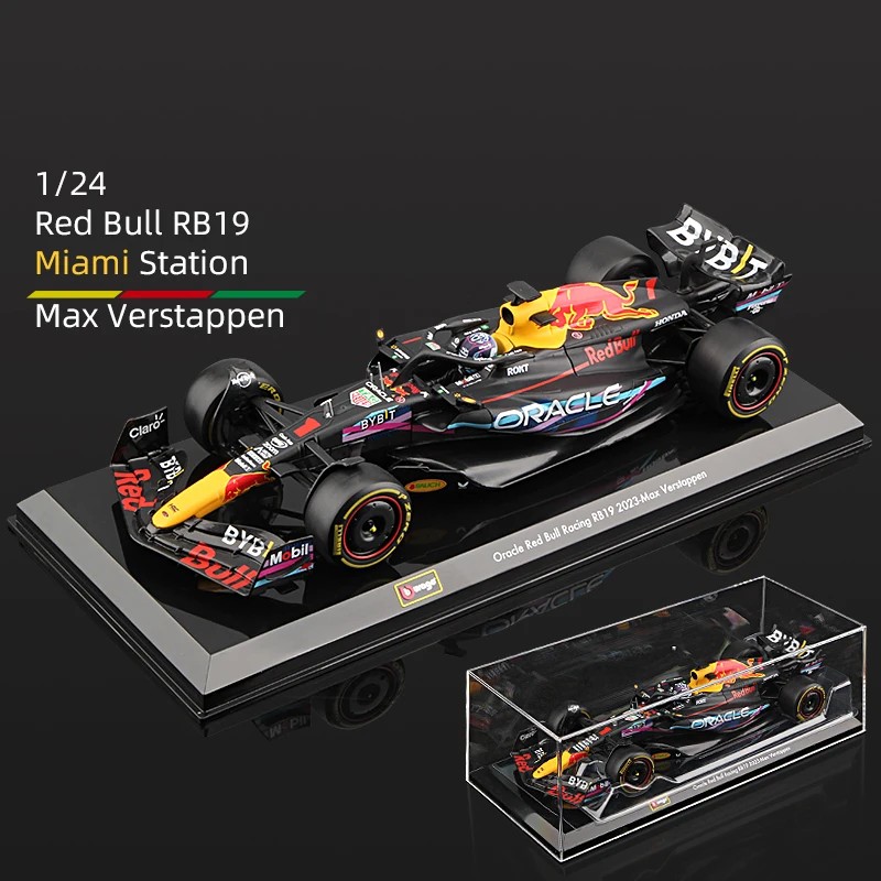TANKCANVAS-1:24 FOR RB19 F1 Alloy Car Model Red Bull Formula Racing Miami GP Austin Abu Dhabi 1# Max Verstappen 2023 Season