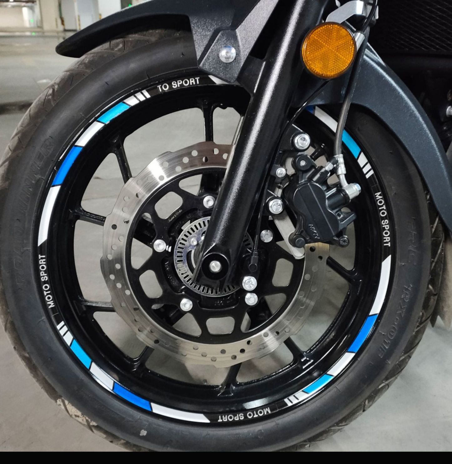 Tankcanvas Motorcycle wheel reflective decals 10 inch 12 inch 17 inch 18 inch tire decorative colorful decals sticker film-Tankcanvas