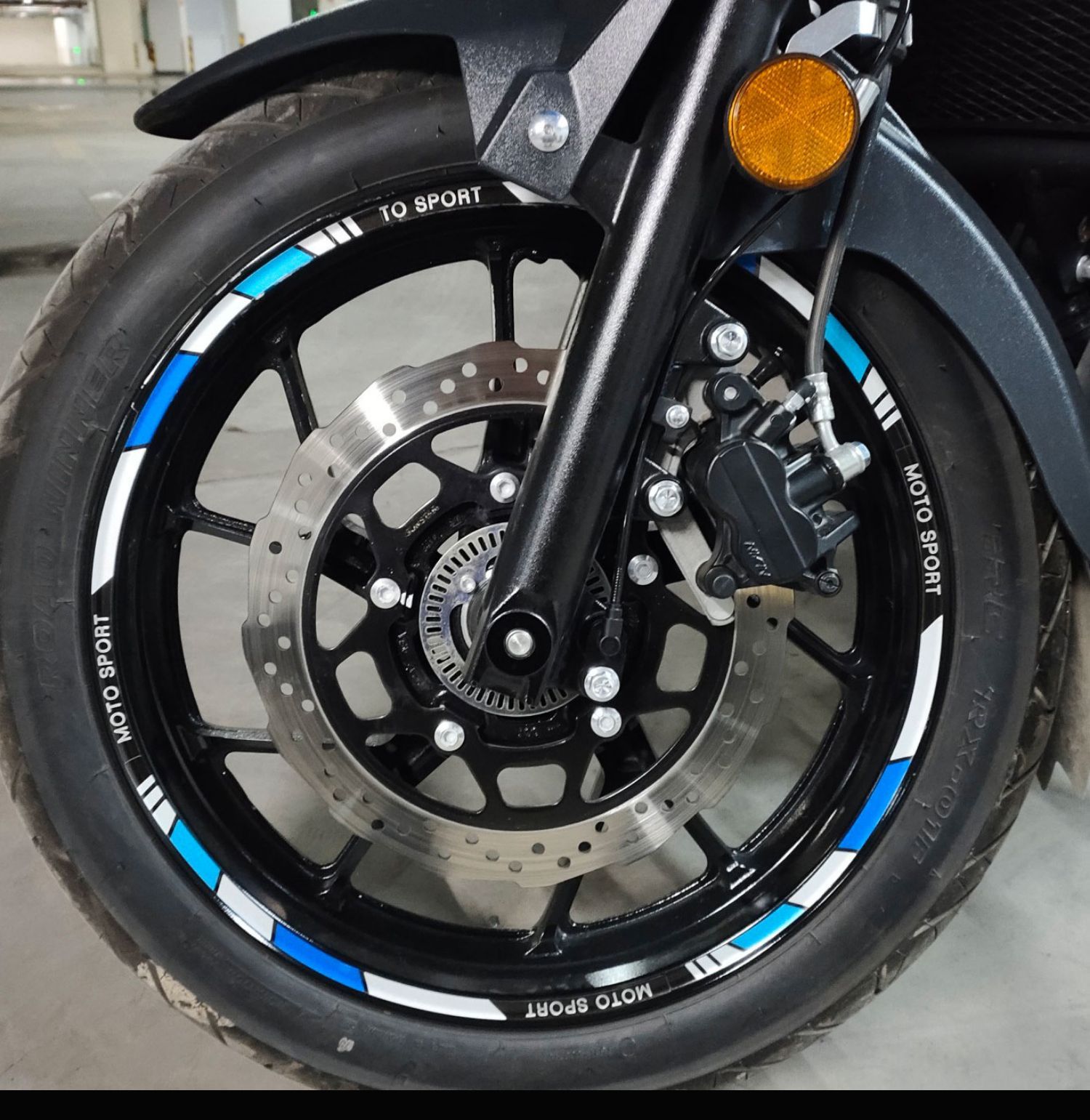 Tankcanvas Motorcycle wheel reflective decals 10 inch 12 inch 17 inch 18 inch tire decorative colorful decals sticker film-Tankcanvas