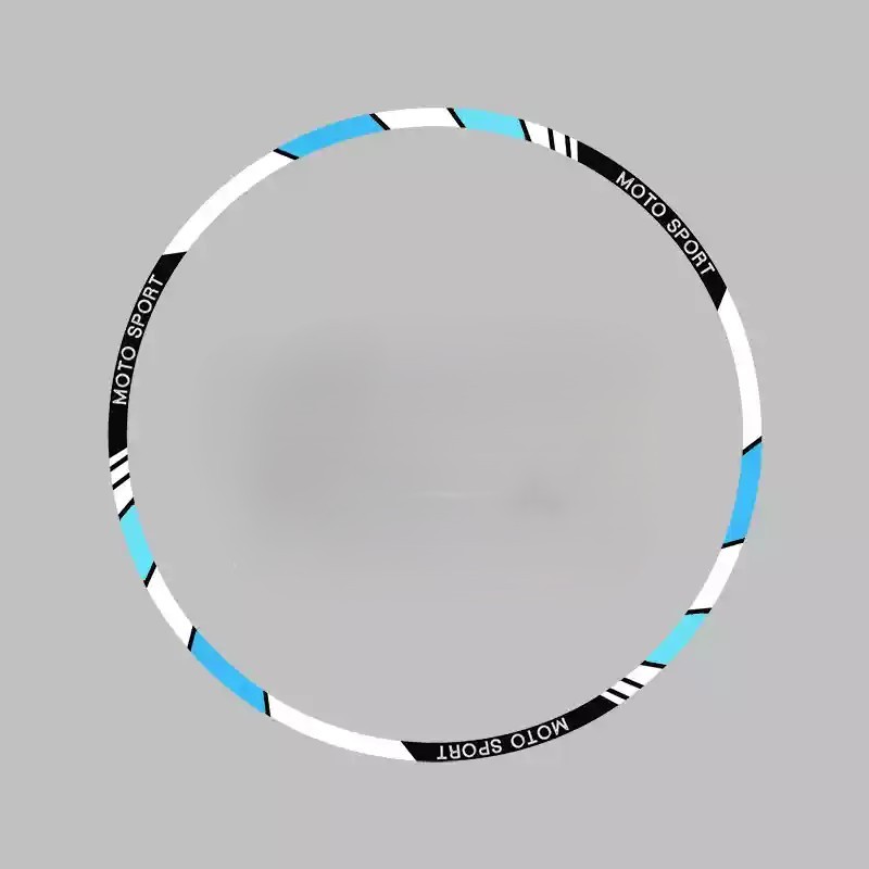 Tankcanvas Motorcycle wheel reflective decals 10 inch 12 inch 17 inch 18 inch tire decorative colorful decals sticker film-Tankcanvas