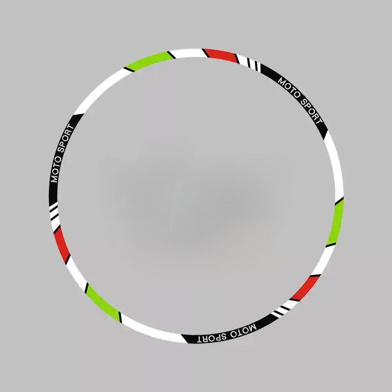 Tankcanvas Motorcycle wheel reflective decals 10 inch 12 inch 17 inch 18 inch tire decorative colorful decals sticker film-Tankcanvas