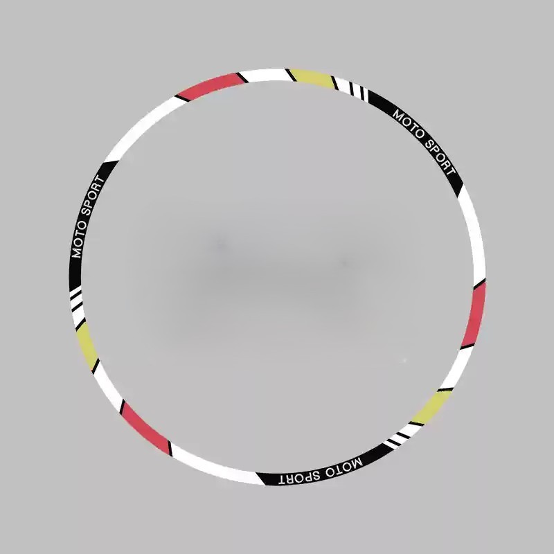 Tankcanvas Motorcycle wheel reflective decals 10 inch 12 inch 17 inch 18 inch tire decorative colorful decals sticker film-Tankcanvas