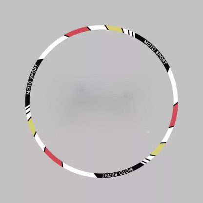  Tankcanvas Motorcycle wheel reflective decals 10 inch 12 inch 17 inch 18 inch tire decorative colorful decals sticker film-Tankcanvas