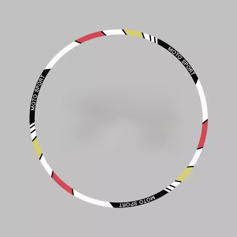 Tankcanvas Motorcycle wheel reflective decals 10 inch 12 inch 17 inch 18 inch tire decorative colorful decals sticker film-Tankcanvas