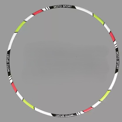 Tankcanvas Motorcycle wheel reflective decals 10 inch 12 inch 17 inch 18 inch tire decorative colorful decals sticker film-Tankcanvas