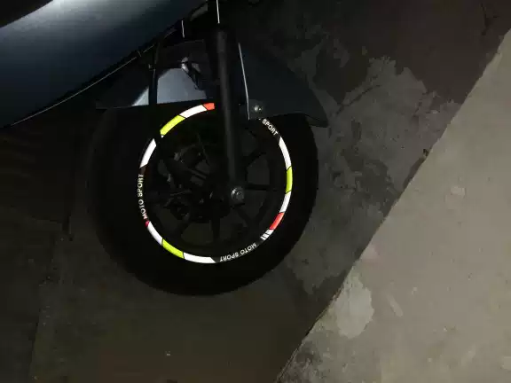  Tankcanvas Motorcycle wheel reflective decals 10 inch 12 inch 17 inch 18 inch tire decorative colorful decals sticker film-Tankcanvas