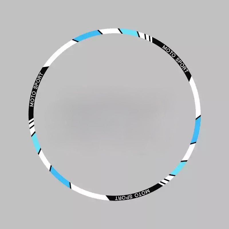 Tankcanvas Motorcycle wheel reflective decals 10 inch 12 inch 17 inch 18 inch tire decorative colorful decals sticker film-Tankcanvas