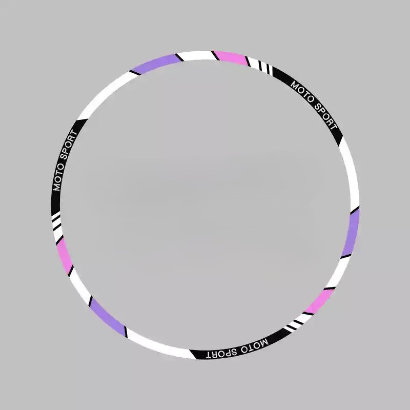 Tankcanvas Motorcycle wheel reflective decals 10 inch 12 inch 17 inch 18 inch tire decorative colorful decals sticker film-Tankcanvas