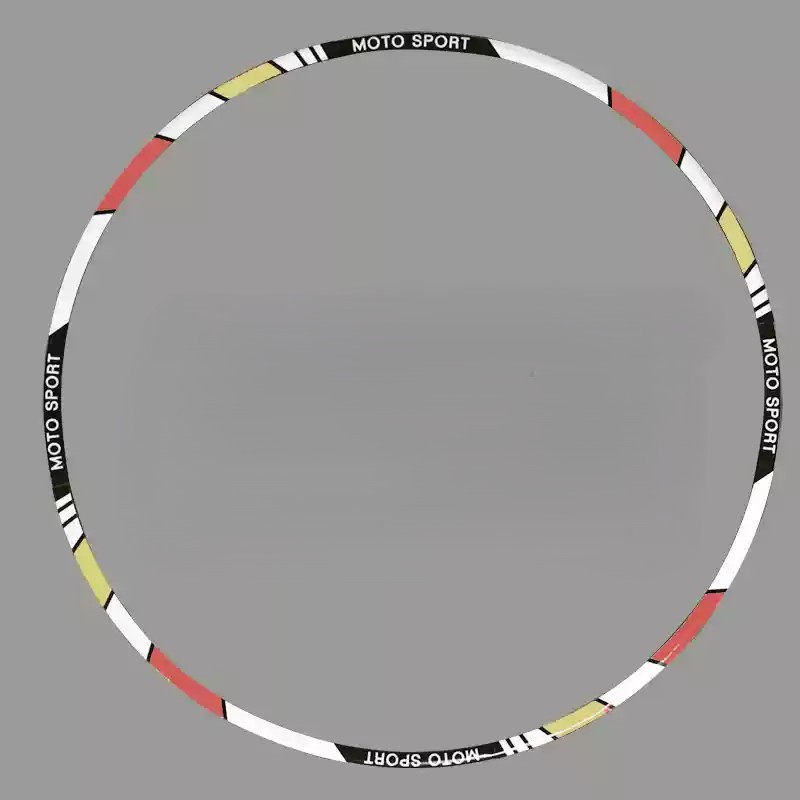 Tankcanvas Motorcycle wheel reflective decals 10 inch 12 inch 17 inch 18 inch tire decorative colorful decals sticker film-Tankcanvas