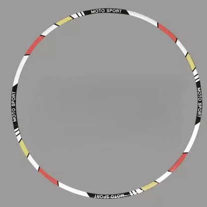  Tankcanvas Motorcycle wheel reflective decals 10 inch 12 inch 17 inch 18 inch tire decorative colorful decals sticker film-Tankcanvas
