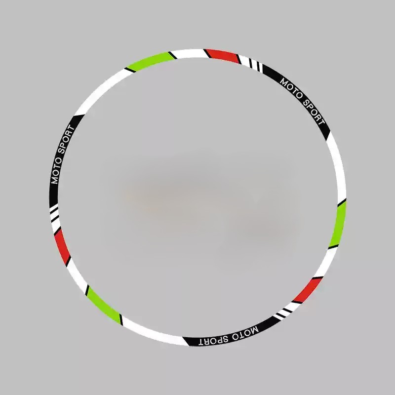Tankcanvas Motorcycle wheel reflective decals 10 inch 12 inch 17 inch 18 inch tire decorative colorful decals sticker film-Tankcanvas
