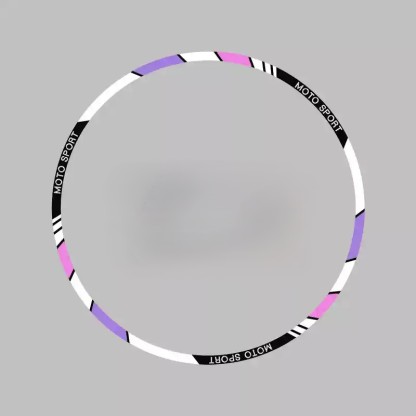  Tankcanvas Motorcycle wheel reflective decals 10 inch 12 inch 17 inch 18 inch tire decorative colorful decals sticker film-Tankcanvas