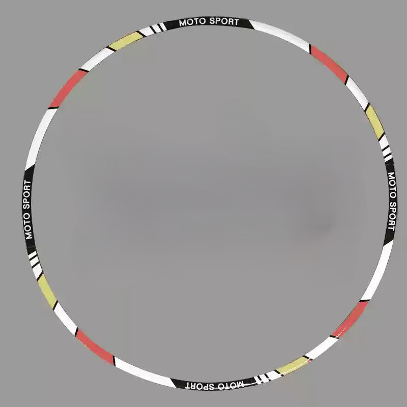  Tankcanvas Motorcycle wheel reflective decals 10 inch 12 inch 17 inch 18 inch tire decorative colorful decals sticker film-Tankcanvas