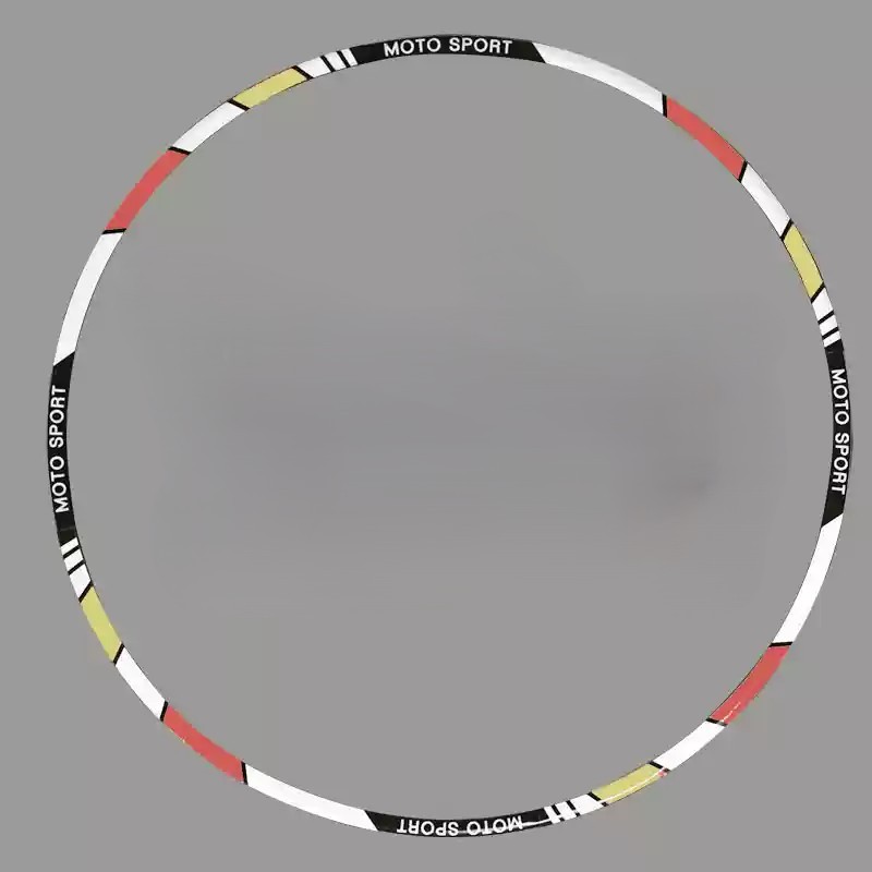 Tankcanvas Motorcycle wheel reflective decals 10 inch 12 inch 17 inch 18 inch tire decorative colorful decals sticker film-Tankcanvas