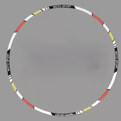  Tankcanvas Motorcycle wheel reflective decals 10 inch 12 inch 17 inch 18 inch tire decorative colorful decals sticker film-Tankcanvas
