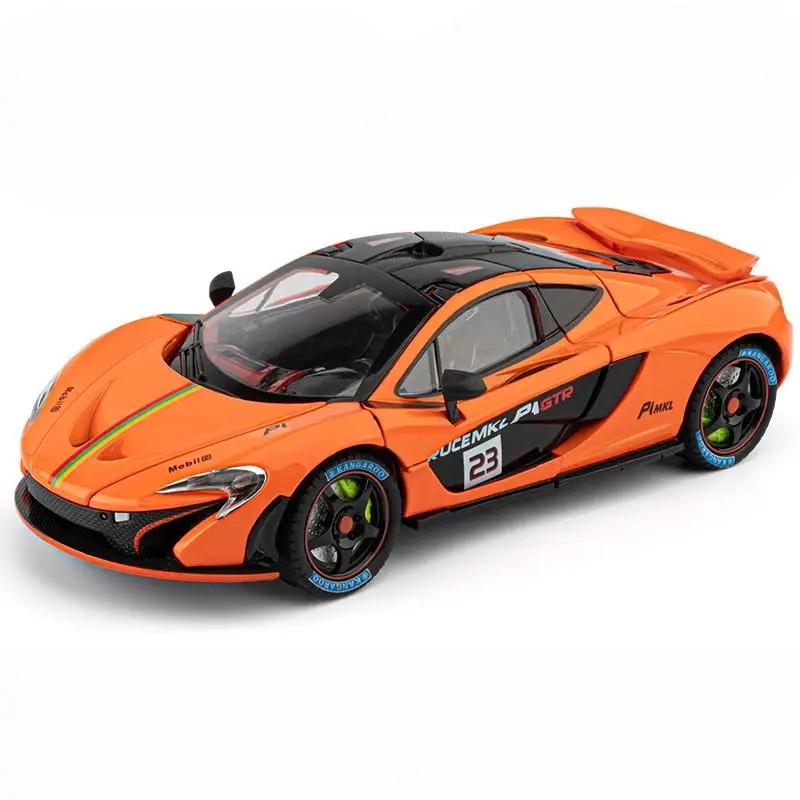 TANKCANVAS-Diecast Model Car 1:24 For McLaren P1 GTR Supercar Simulation Alloy Static Model