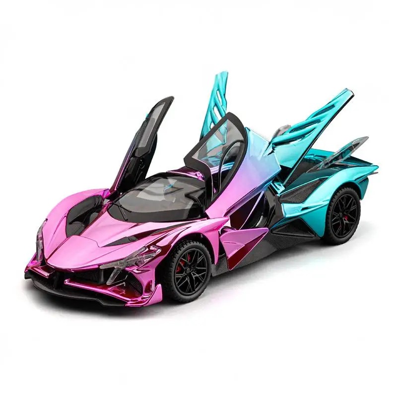 TANKCANVAS-Diecast Model Car 1:24 For Apollo Project EVO Simulation Alloy Static Model Electroplated version-Tankcanvas