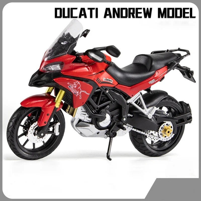 Tankcanvas 1:12 For Ducati MTS Enduro Die Cast Motorcycle Model Toy Vehicle Collection Autobike Shork-Absorber Off Road Autocycle Toys Car-Tankcanvas