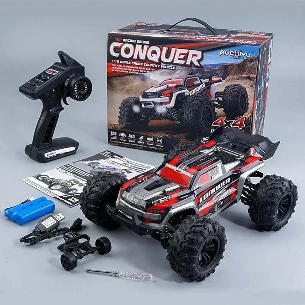 1:16 Scale Large RC Car 50km/h High Speed 4WD Remote Control Car 2.4G Off Road Monster Truck RC Toy