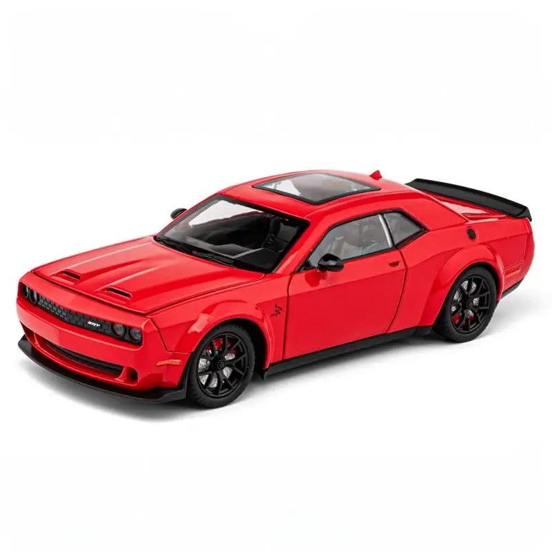 TANKCANVAS-Diecast Model Car For 1:24 Dodge Challenger Hellcat SRT Simulation Alloy Static Model