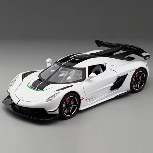 TANKCANVAS-Diecast Model Car 1:24 For Jesko Supercar Simulation Alloy Static Model