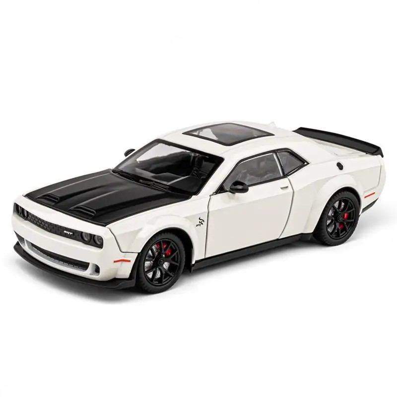 TANKCANVAS-Diecast Model Car For 1:24 Dodge Challenger Hellcat SRT Simulation Alloy Static Model