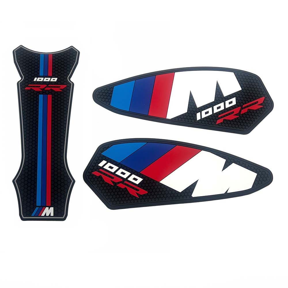 Motorcycle Tank Pad Protector Kit Anti-Slip Side Knee Grip Traction Fuel Tank Stickers Fit For BMW S1000RR Decorative Sticker-Tankcanvas