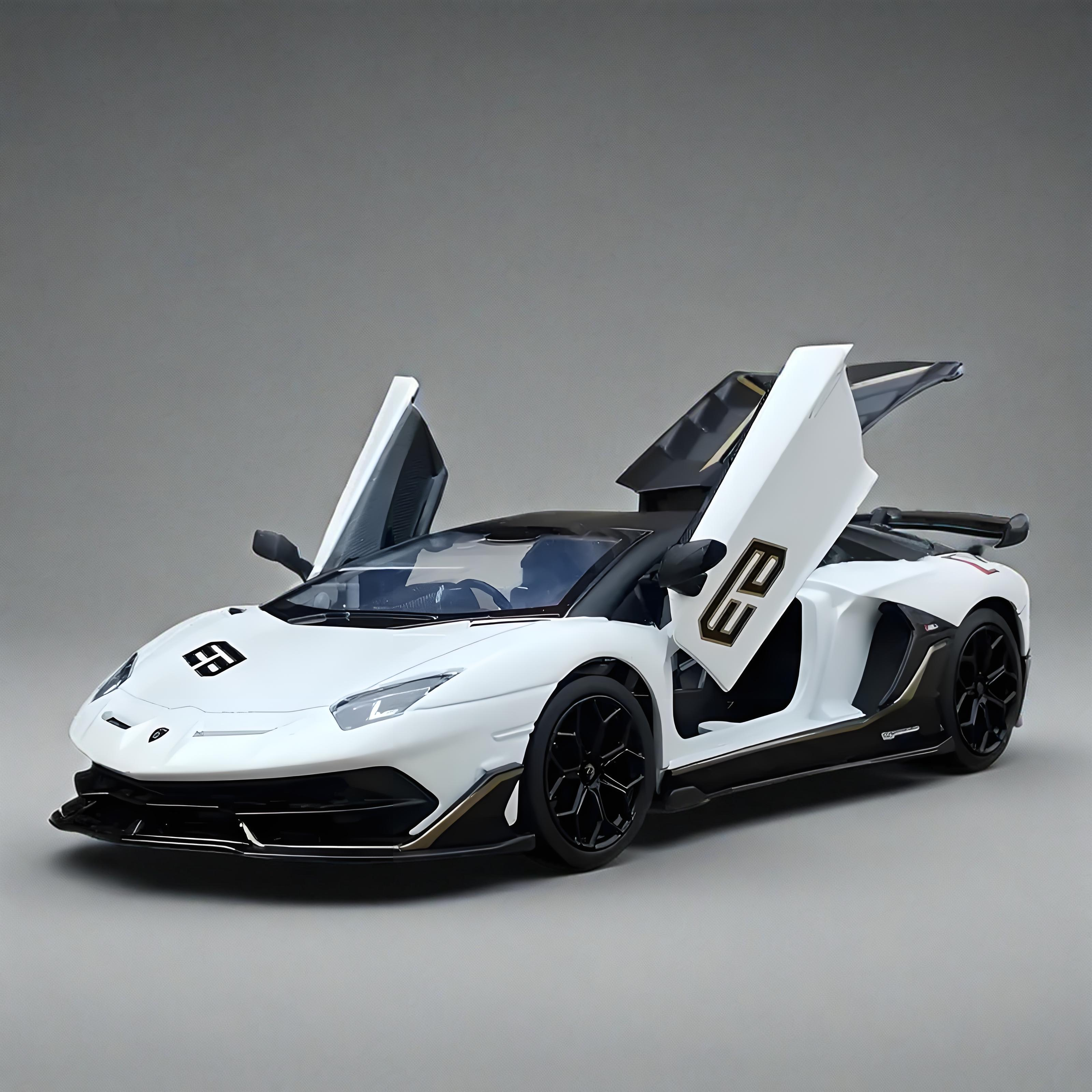 TANKCANVAS-Diecast Model Car For 1:24 Lamborghini Aventador SVJ63 Supercar Simulation Alloy Static Model-Tankcanvas