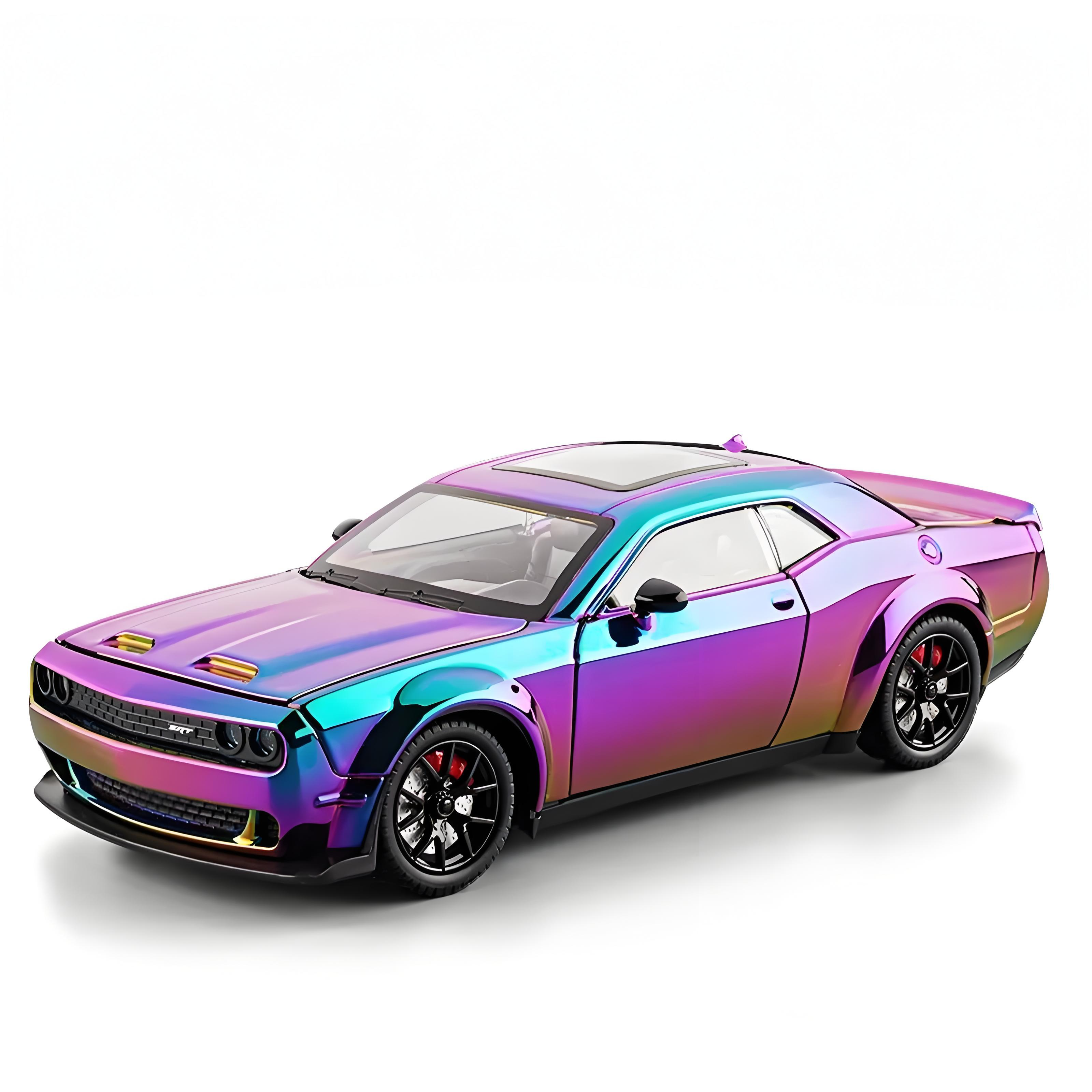 TANKCANVAS-Diecast Model Car For 1:24 Dodge Challenger Hellcat Redeye Simulation Alloy Static Model