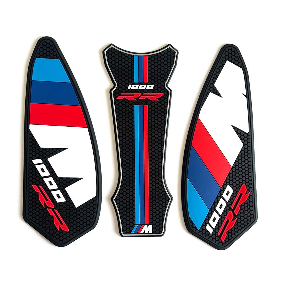 Motorcycle Tank Pad Protector Kit Anti-Slip Side Knee Grip Traction Fuel Tank Stickers Fit For BMW S1000RR Decorative Sticker-Tankcanvas