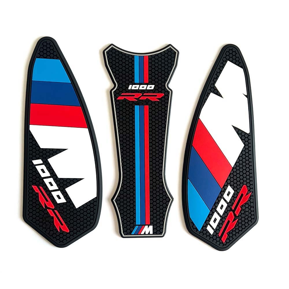Motorcycle Tank Pad Protector Kit Anti-Slip Side Knee Grip Traction Fuel Tank Stickers Fit For BMW S1000RR Decorative Sticker-Tankcanvas