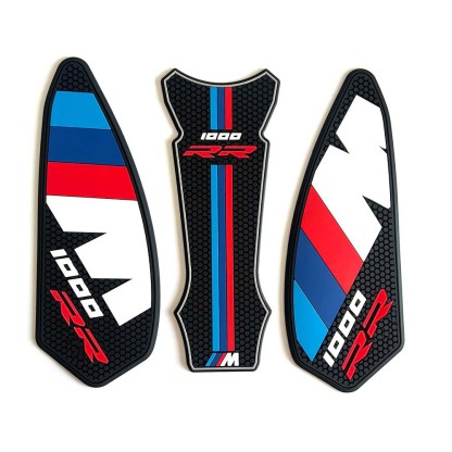 Motorcycle Tank Pad Protector Kit Anti-Slip Side Knee Grip Traction Fuel Tank Stickers Fit For BMW S1000RR Decorative Sticker-Tankcanvas