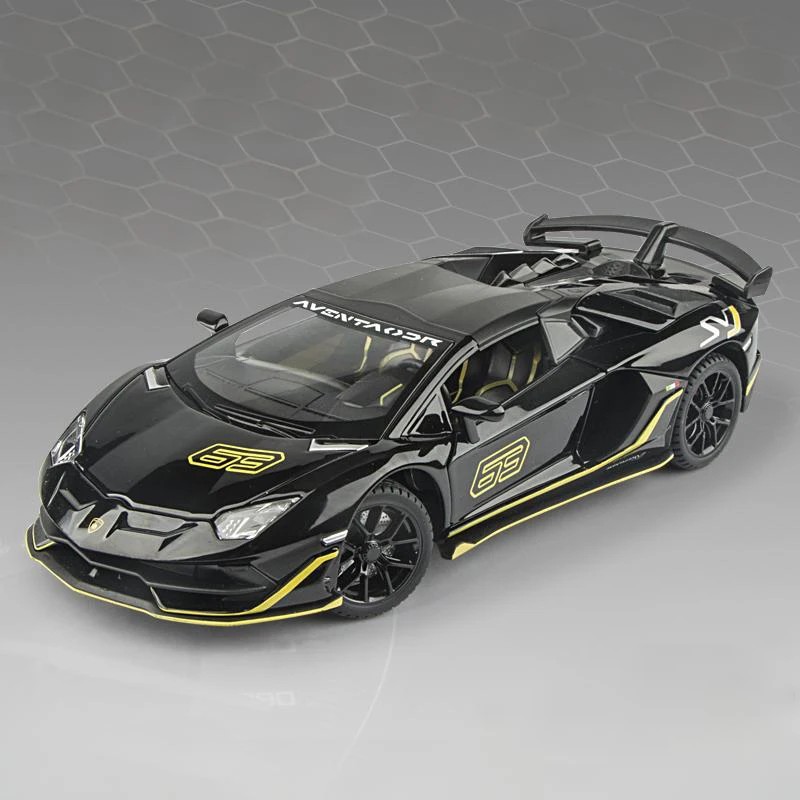 TANKCANVAS-Diecast Model Car For 1:24 Lamborghini Aventador SVJ63 Supercar Simulation Alloy Static Model-Tankcanvas
