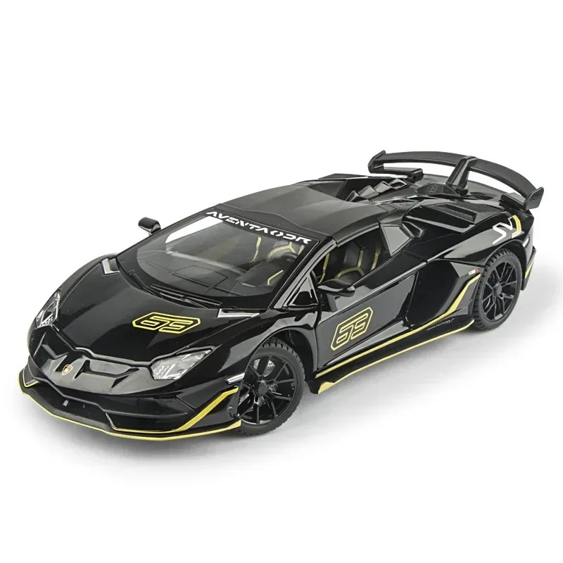 TANKCANVAS-Diecast Model Car 1:24 For Lamborghini Aventador SVJ 63 Simulation Alloy Static Model