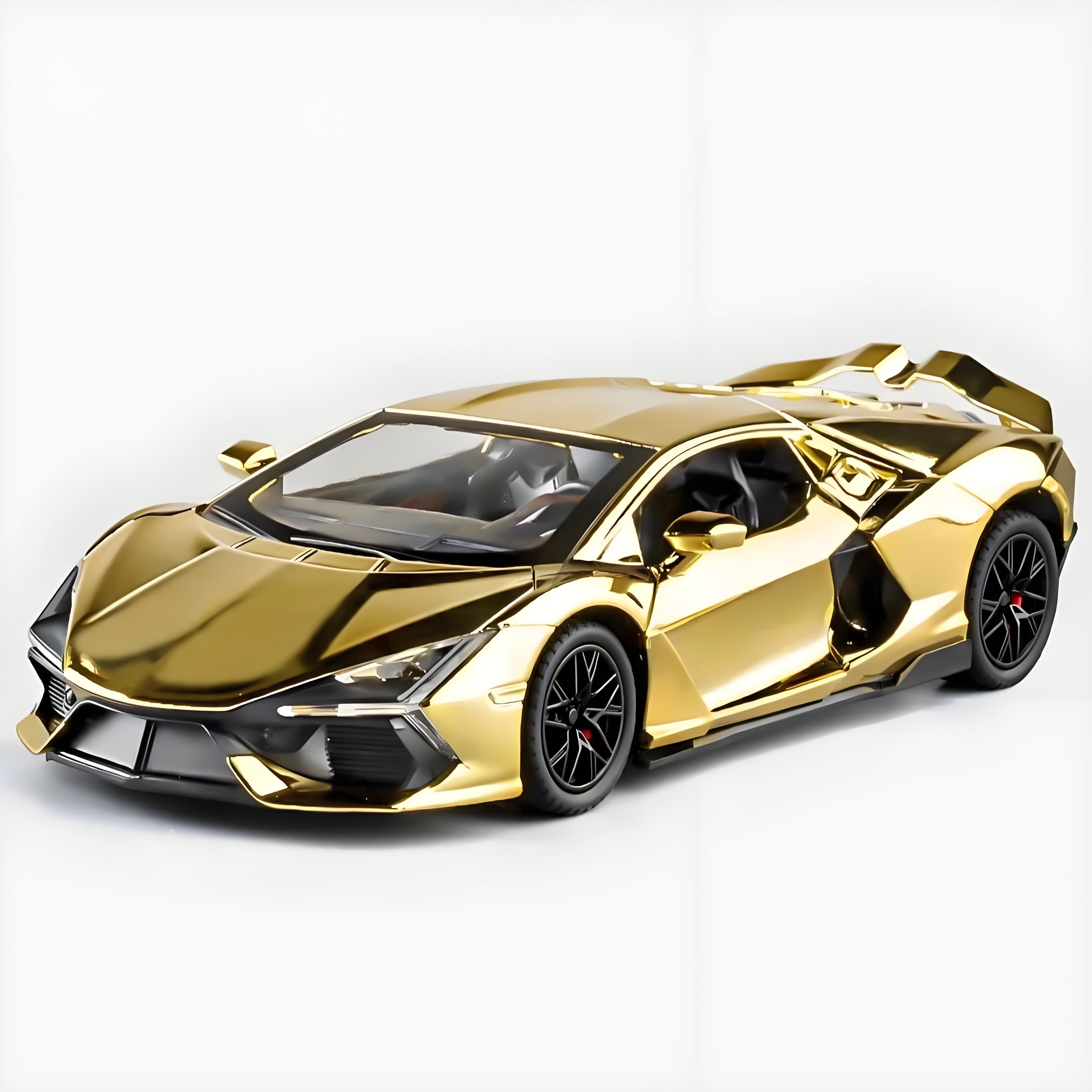 TANKCANVAS-Diecast Model Car 1:24 For Lamborghini Revuelto Electroplate Simulation Alloy Static Model-Tankcanvas