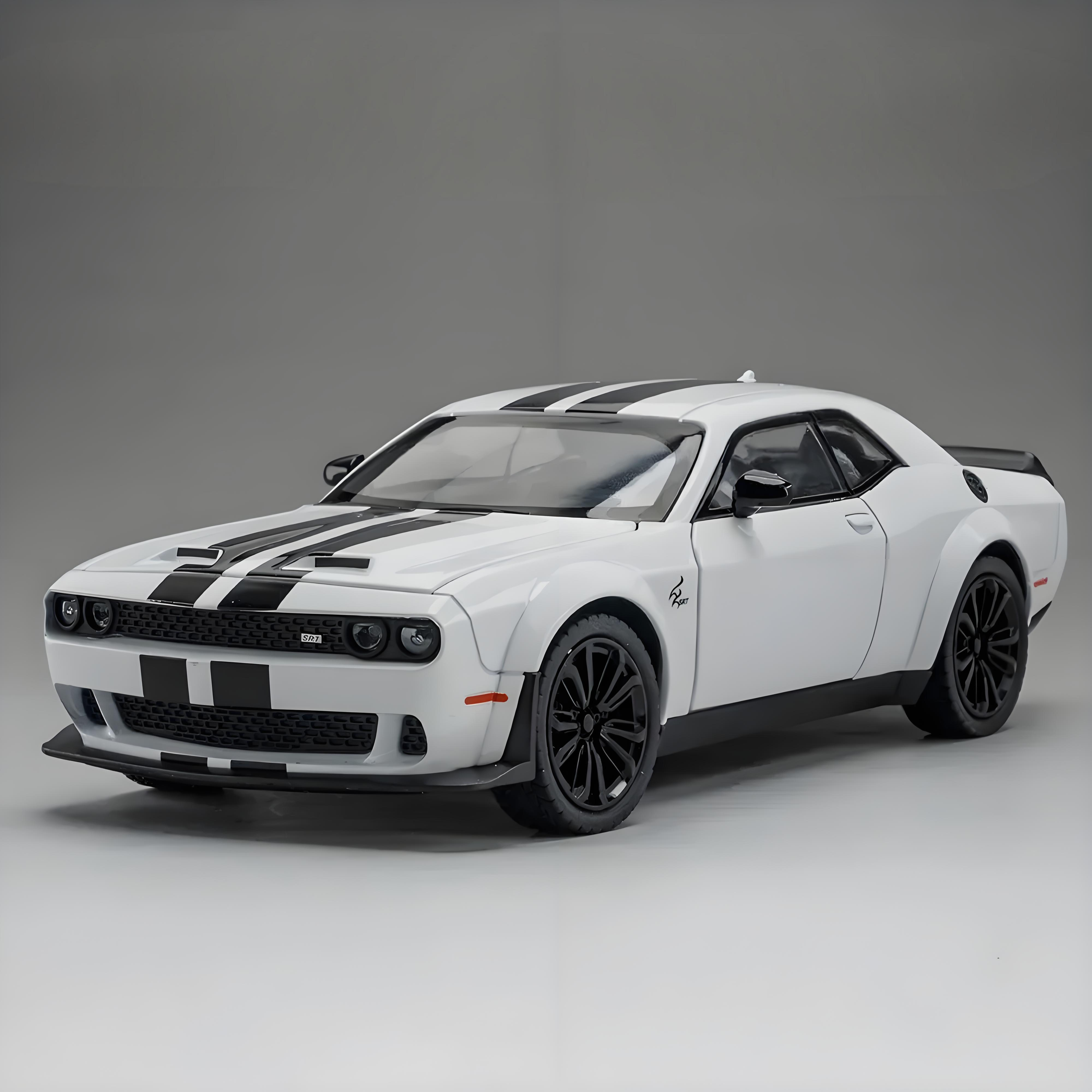 TANKCANVAS-Diecast Model Car For 1:22 Challenger SRT Hellcat Demon Eyes Simulation Alloy Static Model-Tankcanvas