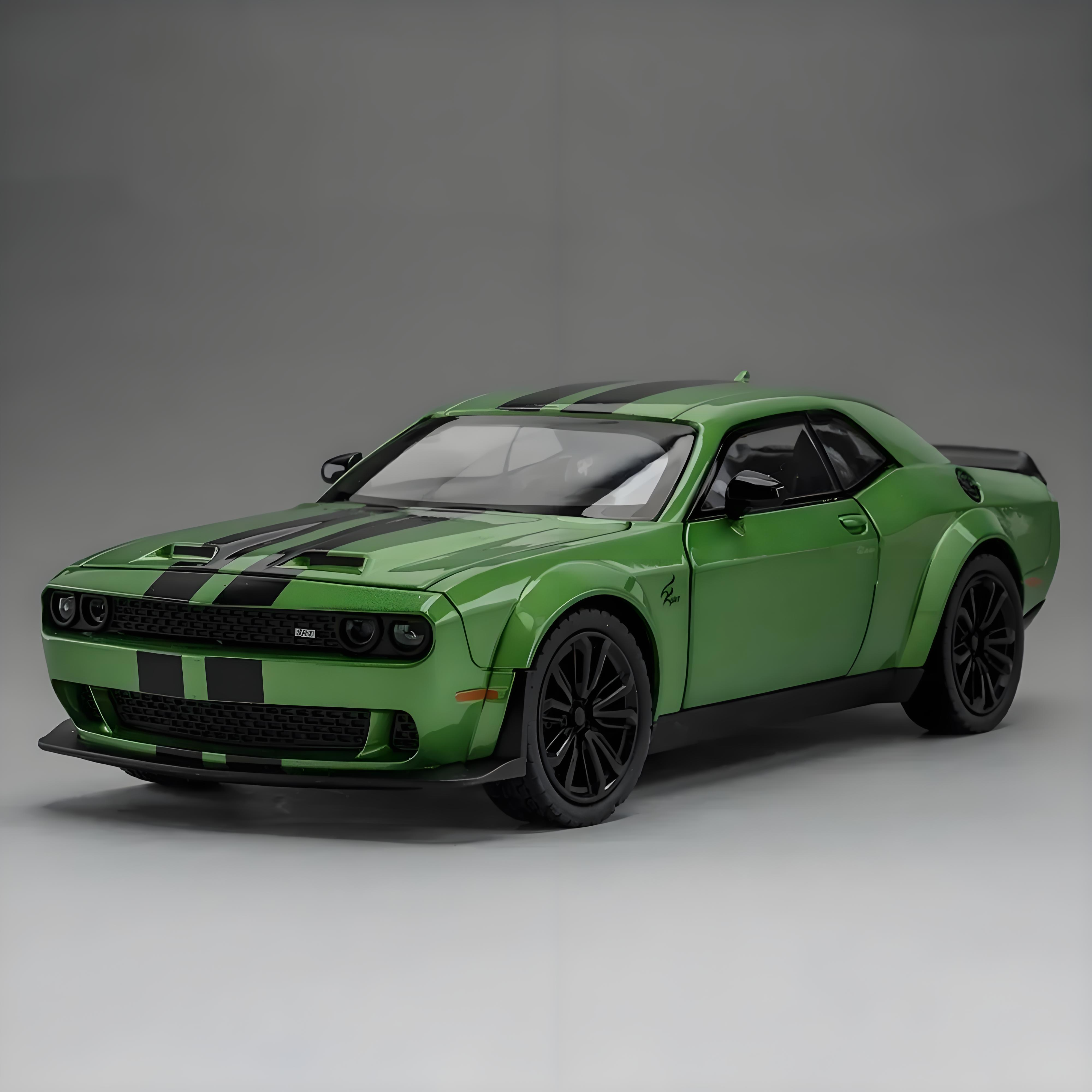 TANKCANVAS-Diecast Model Car For 1:22 Challenger SRT Hellcat Demon Eyes Simulation Alloy Static Model-Tankcanvas