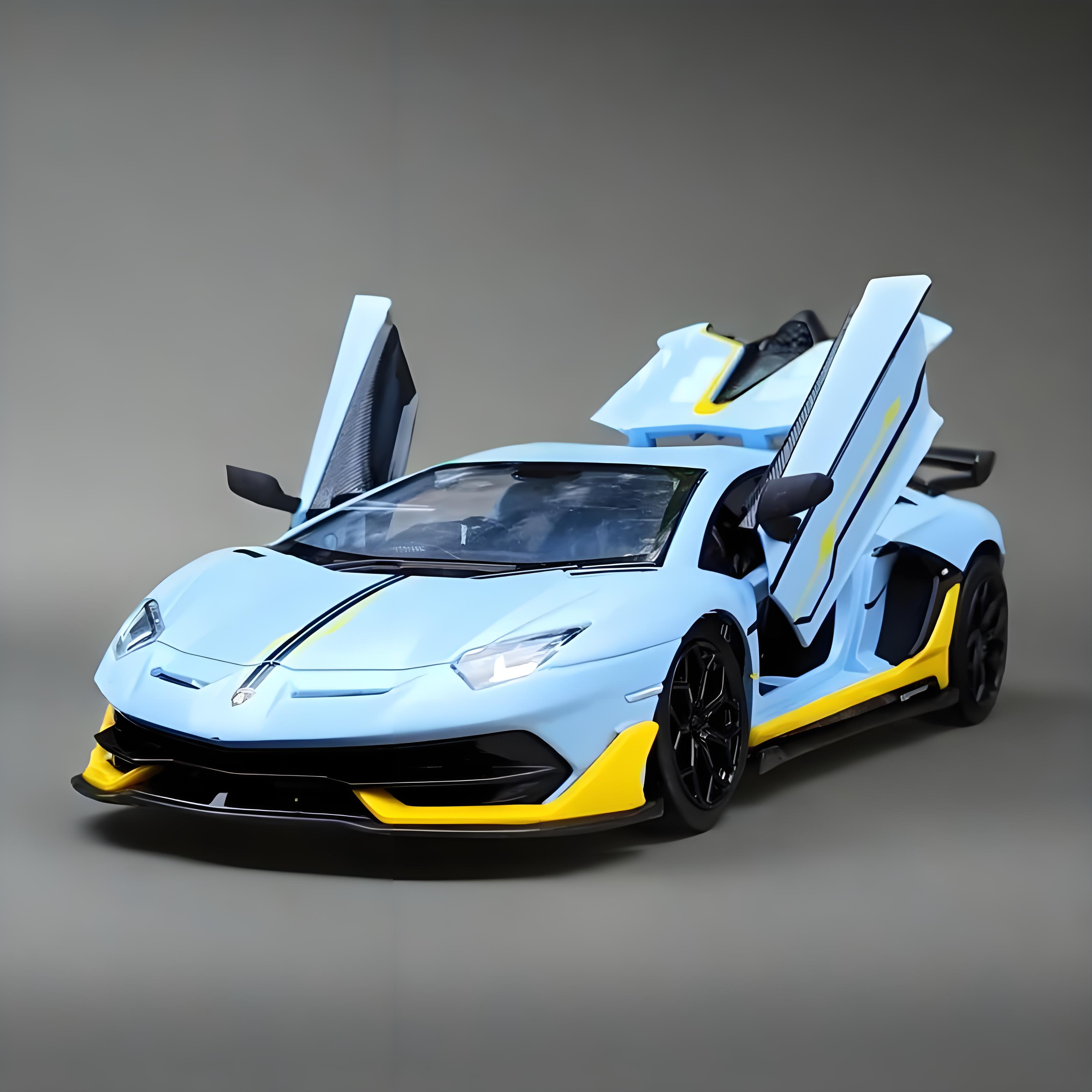 TANKCANVAS-Diecast Model Car For 1:24 Lamborghini Aventador SVJ63 Supercar Simulation Alloy Static Model-Tankcanvas